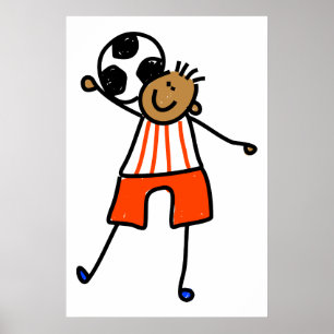 Poster Enfant de football