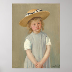 Poster Enfant en Casquette de paille - Mary Cassatt Poste