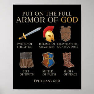 Poster Enfant Garçon Armure De Dieu Fils Frère Hommes Enf