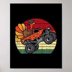 Poster enfant monster camion turquie coucher de soleil ré