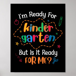 Poster Enfant Premier Jour De Maternelle Tenue Pour Garço