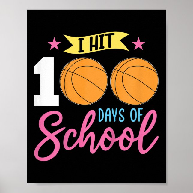 Poster Enfants 100ème Jour De Filles D'École J'Ai Touché  (Devant)