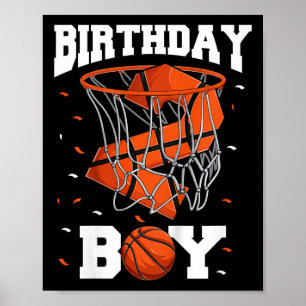 Poster Enfants 2e anniversaire Basketball Enfants