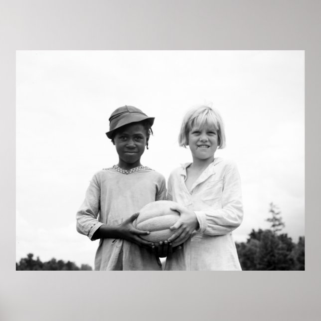Poster Enfants à Hill House, Mississippi - 1936 (Devant)
