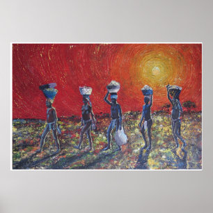 Poster Enfants africains du soleil