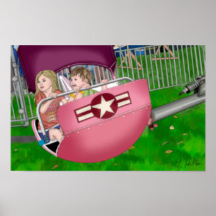 Poster Enfants au carnaval de Whimsical Art