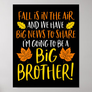 Poster Enfants Big Brother Faire-part de grossesse automn
