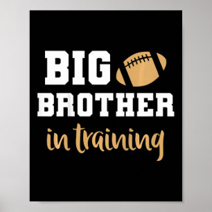 Poster Enfants Big Brother Football Faire-part de grosses