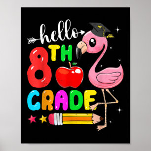 Poster Enfants Bonjour 8e année Flamant rose Retour à l'é