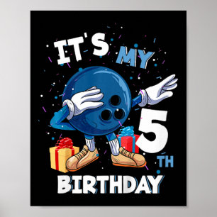 Poster Enfants C'Est Mon 5e Anniversaire 5 Anniversaire B