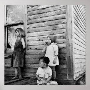Poster Enfants dans la pauvreté : les années 1930