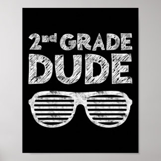 Poster Enfants de 2e année Dude 2e année Byck To School