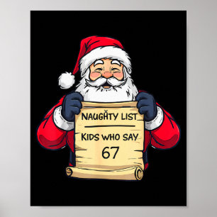 Poster Enfants de la liste vilains qui disent 67 drôle de
