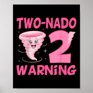 Poster Enfants Deux nado Avertissement 2e Anniversaire To