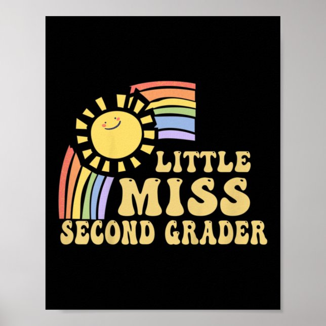 Poster Enfants Filles Retour À L'École Étudiante - Little (Devant)