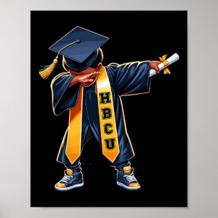 Poster Enfants Hbcu Funny Garys Grad Dabbing Diplôme