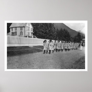 Poster Enfants indiens Sitka, Alaska 1922