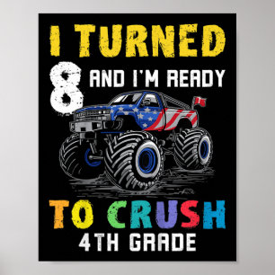 Poster Enfants Je suis prêt à écraser 4e année 8e année M