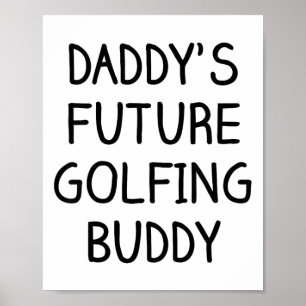 Poster Enfants Le futur partenaire de golf de papa Golf 