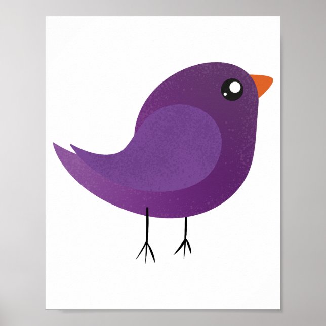 Poster Enfants mignonette birdy (Devant)