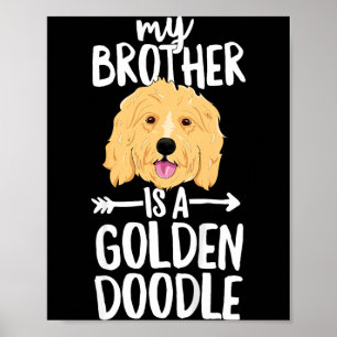 Poster Enfants Mon frère est un Goldendoodle