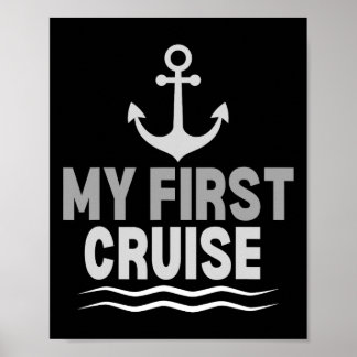 Poster Enfants Mon premier bateau de croisière Ancre Croi