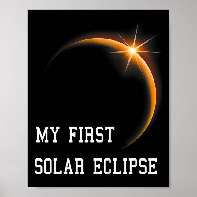 Poster Enfants Mon premier Solaire Eclipse Garçons Filles (Devant)