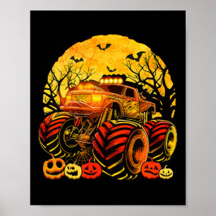 Poster Enfants Monster Camion Halloween Jack-o'-lantern G
