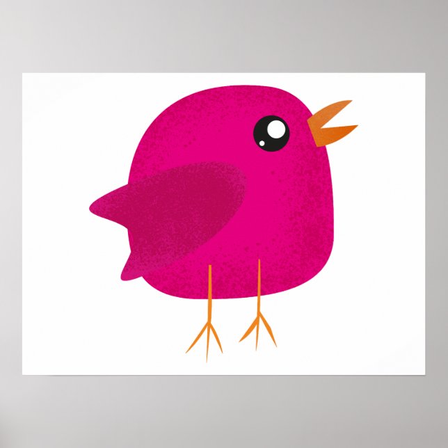 Poster Enfants oiseau mignon  (Devant)