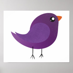 Poster Enfants oiseau mignon