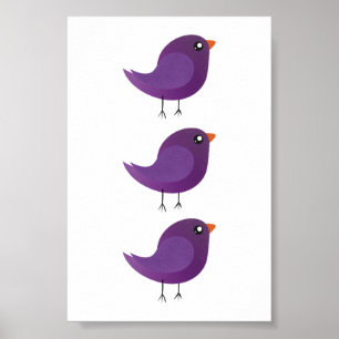 Poster Enfants oiseau mignon
