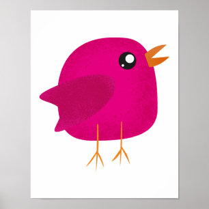 Poster Enfants oiseau mignon