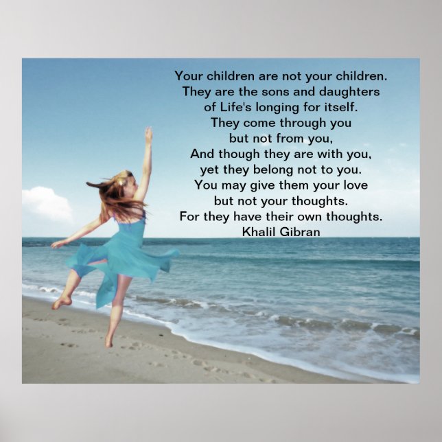 Poster Enfants par Kahlil Gibran (Devant)