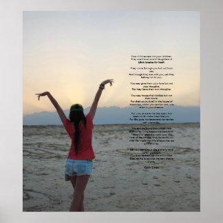 Poster Enfants par Kahlil Gibran