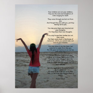 Poster Enfants par Kahlil Gibran 18X24