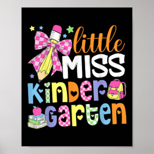 Poster Enfants Petite Demoiselle Maternelle Fille Retour