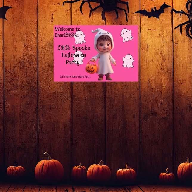 Poster Enfants Petits Spots Fête d'Halloween (Little Spooks Halloween Party Wall Poster)