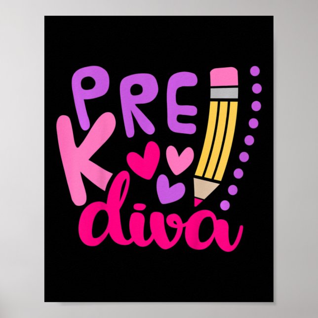 Poster Enfants Pré-k Diva (Devant)