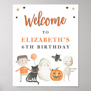 Poster Enfants Spotacular Halloween fête d'anniversaire B