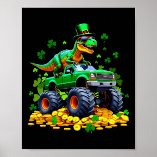 Poster Enfants St Patricks Day 2026 - Monstre à cheval Di