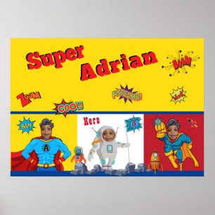Poster Enfants Superhero