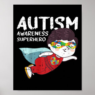 Poster Enfants Superhero Cadeaux De Sensibilisation sur l