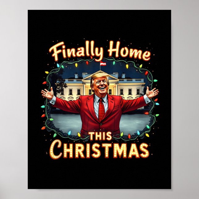 Poster Enfin Accueil Ce Noël Fête Trump Appa (Devant)