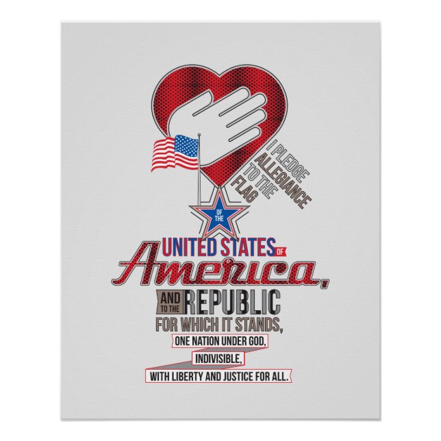 Poster Engagement d'allégeance des États-Unis (Devant)