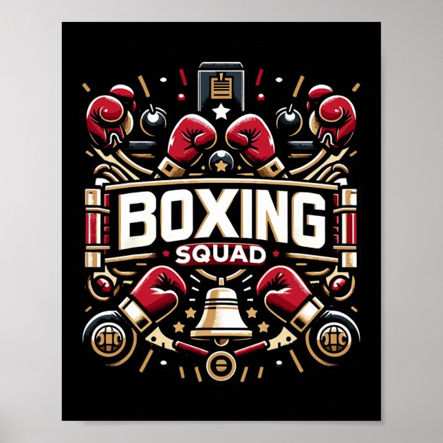 Poster Engin De Boxe Pour Les Boxes (Devant)
