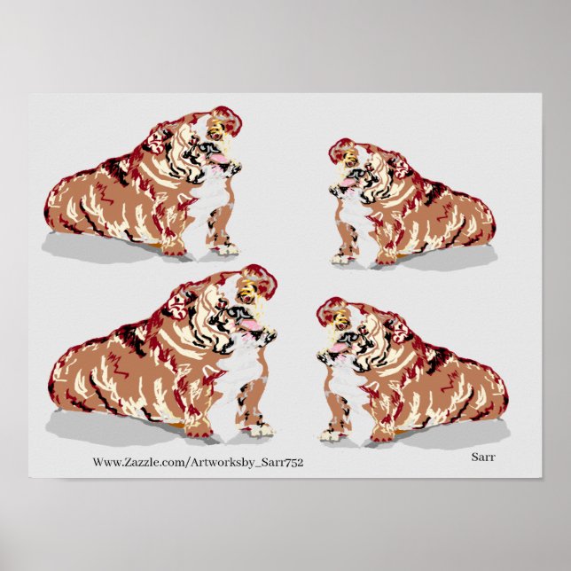 Poster: ENGLISH BULL DOG Poster (Vorne)