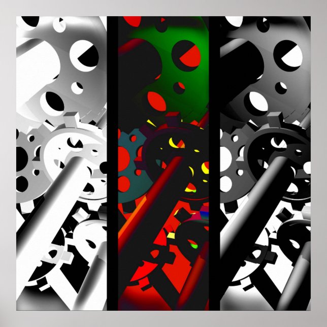 Poster "Engrenages" (Devant)