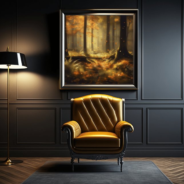 Poster "Enigmatic Jungle Canopy - Mystical Yellow Plantes (Créateur téléchargé)