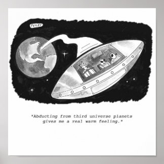 Poster enlèvement d'Aliens