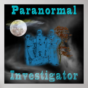Poster enquêteur paranormal